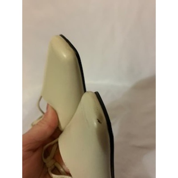 Statutes Strappy Cream 2 inch Heel Women's Size 5 1/2  New Tag - Picture 5 of 8